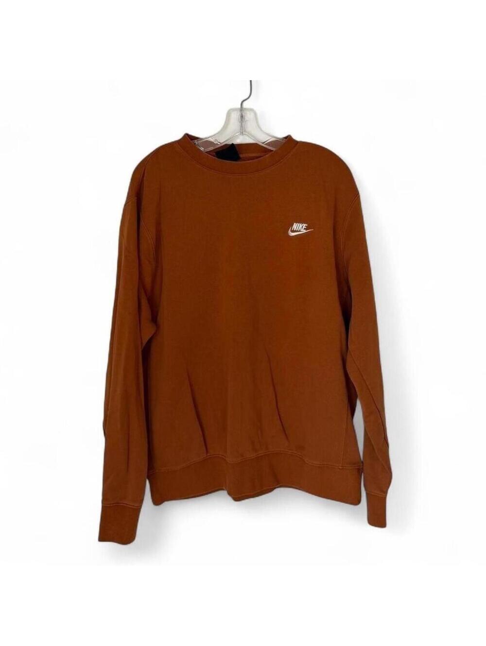 Men's Nike rusty brown crewneck sweatshirt Size L LARGE